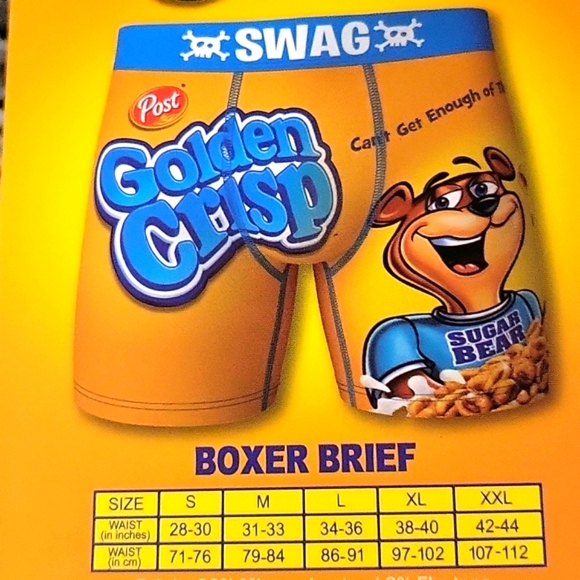 Men's boxer brief golden crisp size XL funny humorous gift - Picture 2 of 6